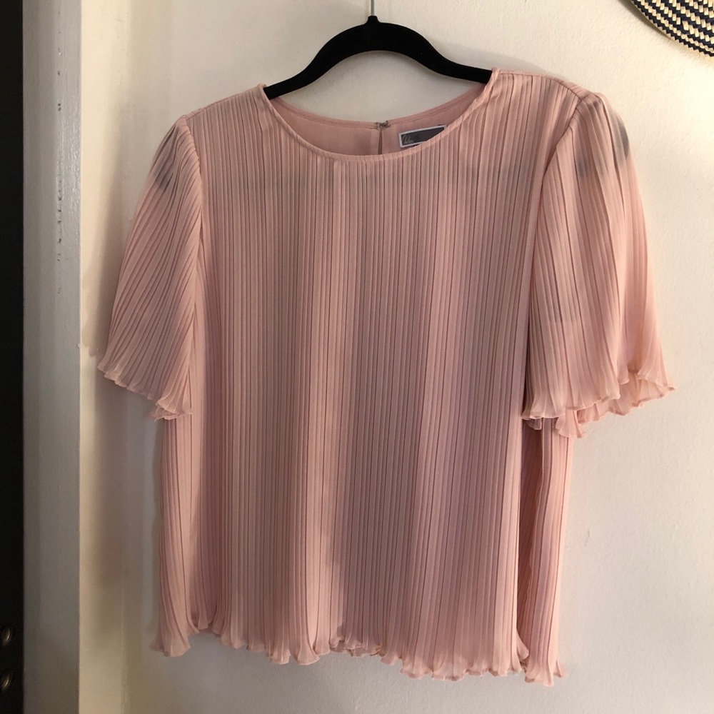 Pleated Blush Chelsea28 Blouse
